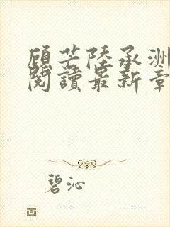 顾芒陆承洲免费阅读最新章节封面