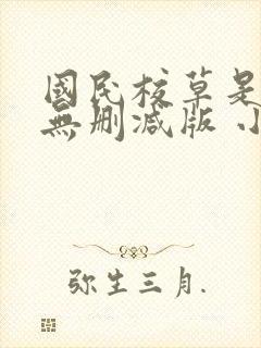 国民校草是女生无删减版 小说