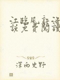 江临风许洛疑小说免费阅读无弹窗封面