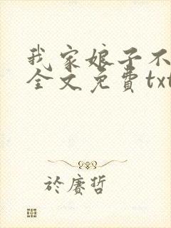 我家娘子不对劲全文免费txt