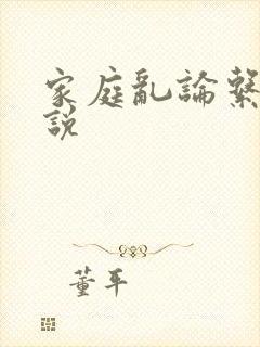 家庭乱论系列小说封面