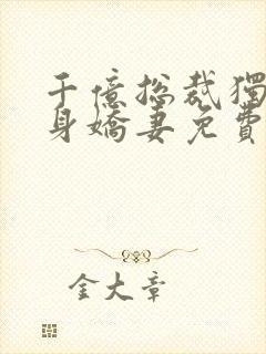 千亿总裁独宠替身娇妻免费观看封面