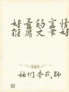 好看的言情小说推荐文笔好