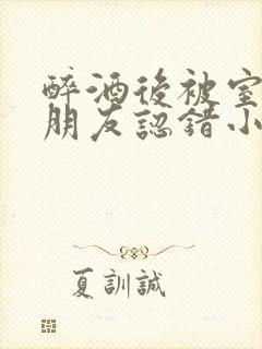 醉酒后被室友男朋友认错小说