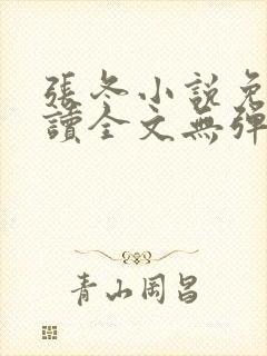 张冬小说免费阅读全文无弹窗