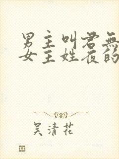 男主叫君无邪,女主姓夜的玄幻小说