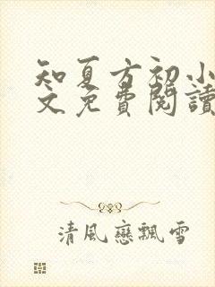 知夏方初小说全文免费阅读最新章节