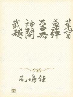 武神至尊叶风笔趣阁无弹窗