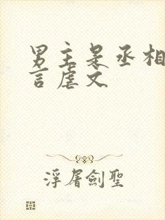 男主是丞相的古言虐文