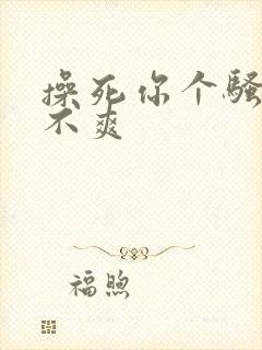 操死你个骚货爽不爽