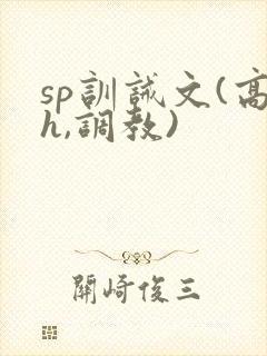 sp训诫文(高h,调教)封面
