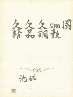 久久久sm国产精品调教