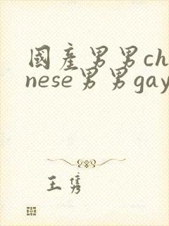 国产男男chinese男男gaygay网站封面