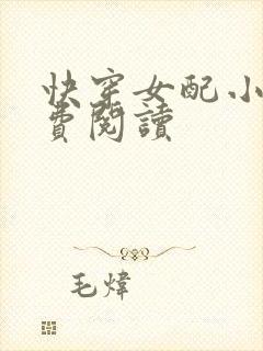 快穿女配小说免费阅读