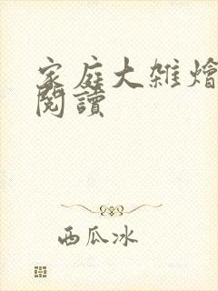 家庭大杂烩正版阅读封面