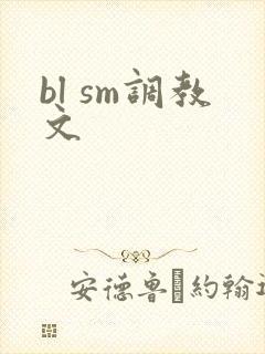 bl sm调教文