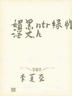 媚黑ntr绿帽淫文h