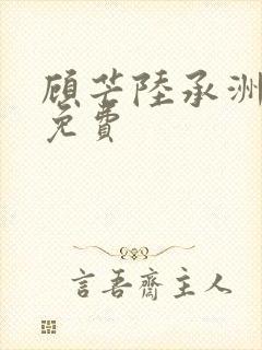 顾芒陆承洲小说免费