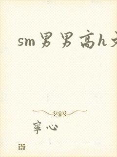 sm男男高h文