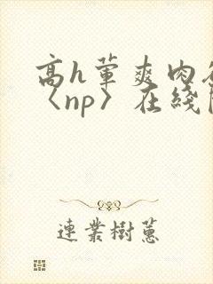 高h荤爽肉欲文〈np〉在线阅读