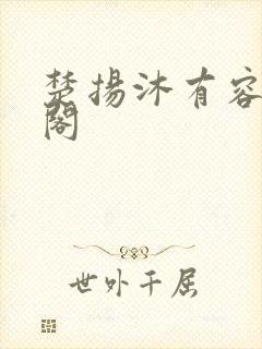 楚扬沐有容笔趣阁封面