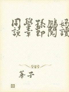 同学孙鹏妈妈小说章节阅读