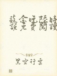 苏念晚陆时衍小说免费阅读最新章节封面