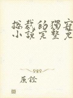 总裁的独宠甜妻小说完整免费