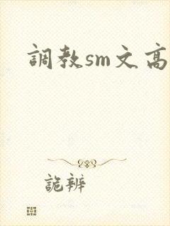 调教sm文高h