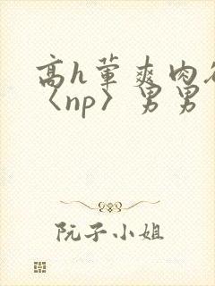 高h荤爽肉欲文〈np〉男男