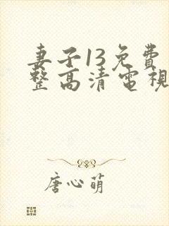 妻子13免费完整高清电视剧在线看