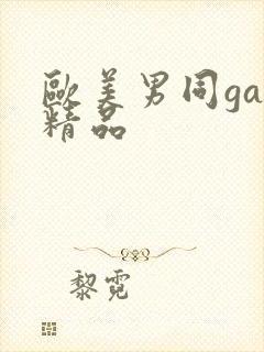 欧美男同gay精品