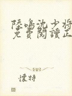 陆鸣沈少将全文免费阅读正版