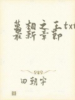 万相之王txt最新章节