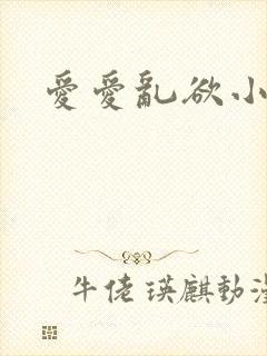爱爱乱欲小说