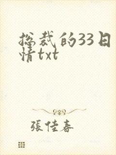 总裁的33日索情txt