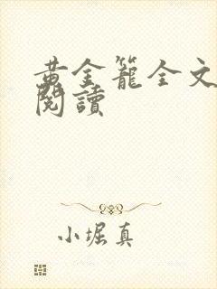 黄金笼全文免费阅读