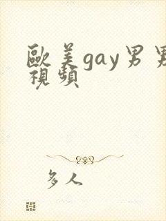 欧美gay男男视频
