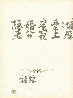 隐婚蜜爱:偏执老公宠上瘾完整版阅读封面