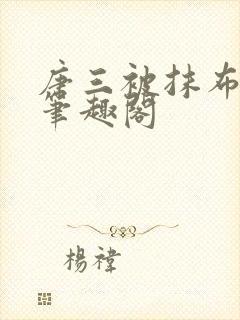 唐三被抹布成男笔趣阁封面