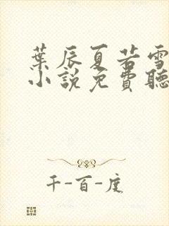 叶辰夏若雪有声小说免费听