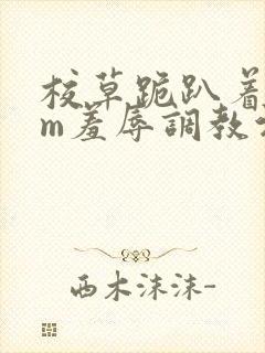 校草跪趴着被sm羞辱调教污文