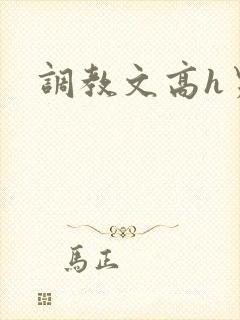 调教文高h男男