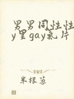 男男同性性gay里gay气片网站