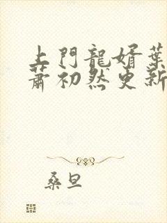 上门龙婿叶辰和萧初然更新最新章节