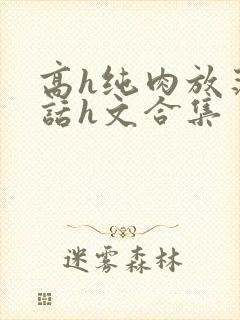 高h纯肉放荡脏话h文合集