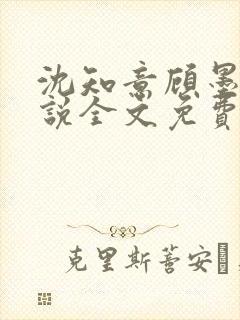 沈知意顾墨臣小说全文免费阅读