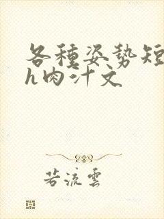 各种姿势短篇高h肉汁文