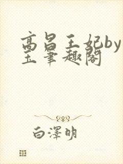 高昌王妃by黛玉笔趣阁