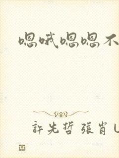 嗯哦嗯嗯不要封面